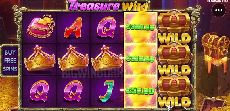 Đến với những giải thưởng lớn trong kho bạc hoàng gia với tựa game Treasure Wild