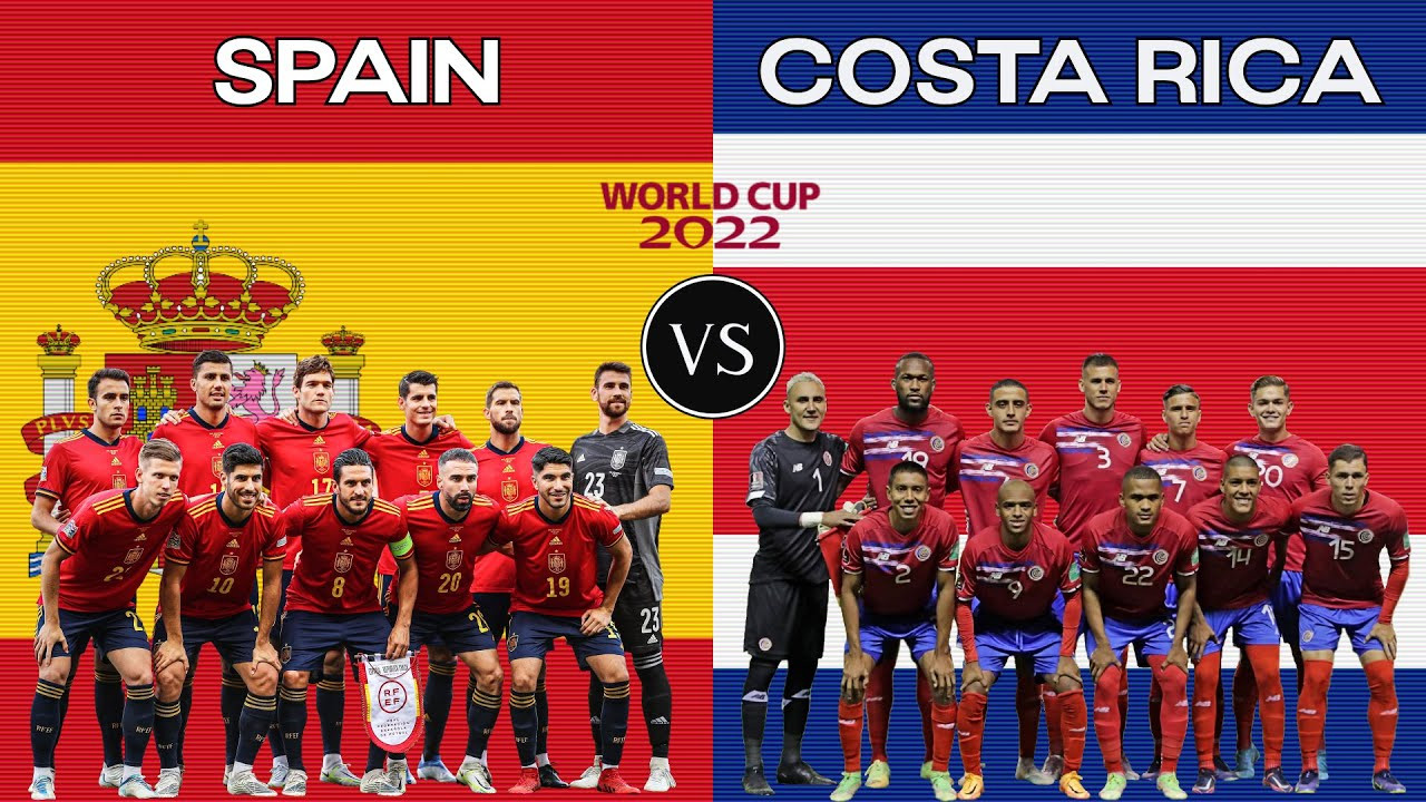 Dự Đoán World Cup Tây Ban Nha vs Costa Rica